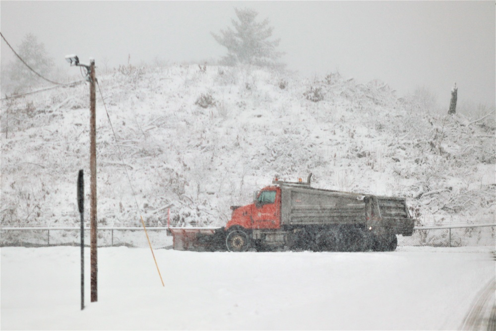 February 2021 snow removal operations at Fort McCoy