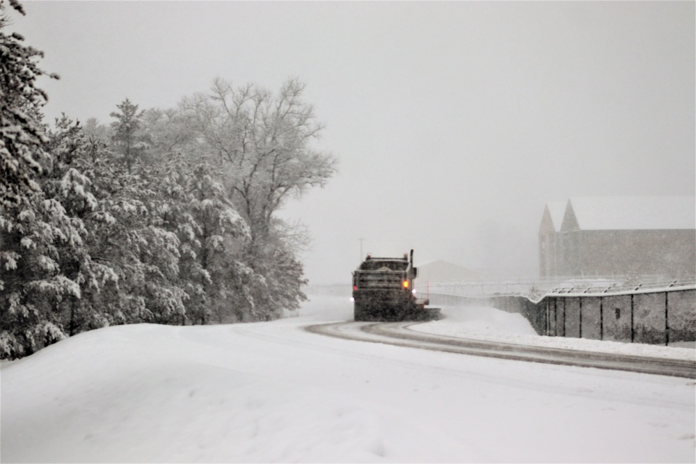 February 2021 snow removal operations at Fort McCoy