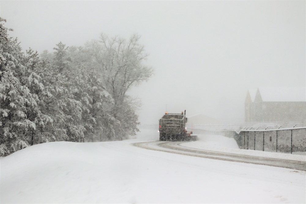 February 2021 snow removal operations at Fort McCoy