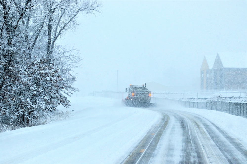 February 2021 snow removal operations at Fort McCoy