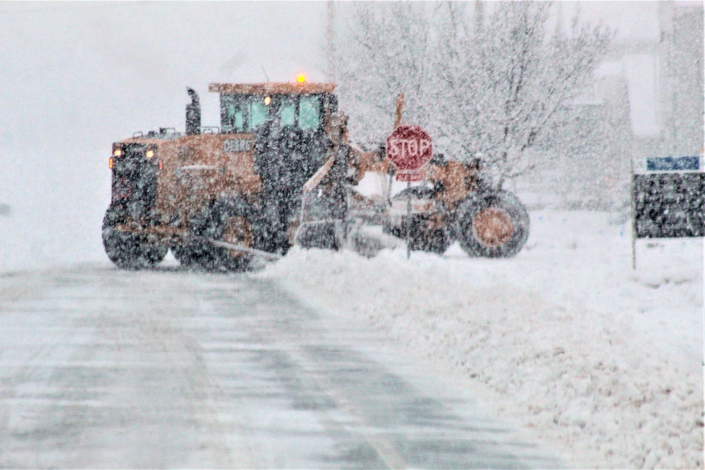 February 2021 snow removal operations at Fort McCoy