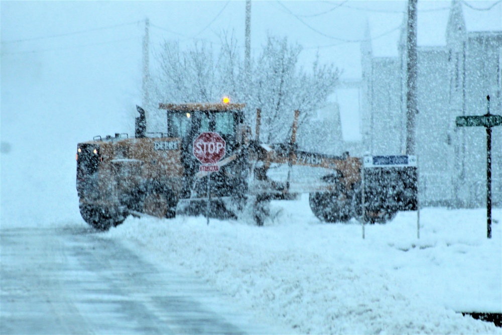 February 2021 snow removal operations at Fort McCoy