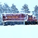 Army locomotive in a snow storm at Fort McCoy