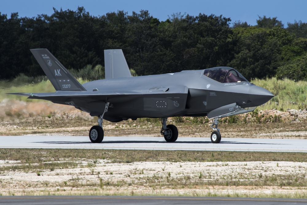 F-35A Lightning II participates in hot-pit refuel at Cope North 21