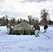 Fort McCoy CWOC class 21-03 students raise Artic tents during training scenario