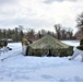 Fort McCoy CWOC class 21-03 students raise Artic tents during training scenario