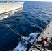 USS Porter UNREPs with USNS Laramie