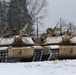 Abrams Tanks await movement