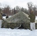 Fort McCoy CWOC class 21-03 students raise Artic tents during training scenario