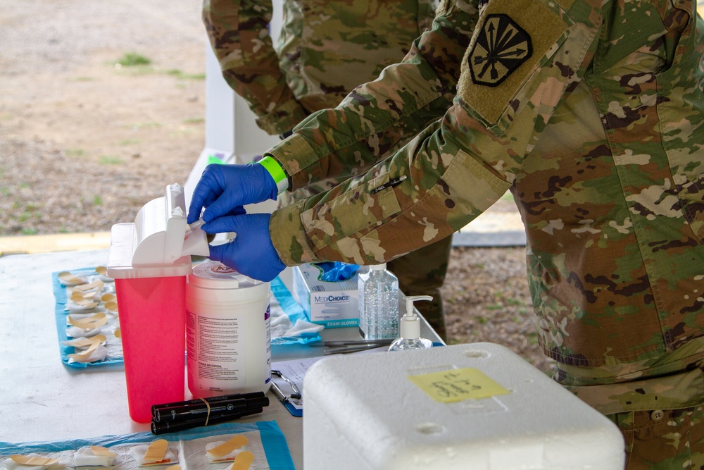 Arizona National Guard Assists Gila River Indian Community Vaccine Distribution Event