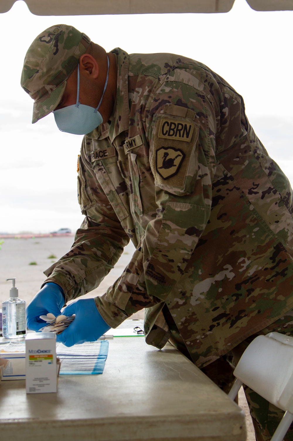 Arizona National Guard Assists Gila River Indian Community Vaccine Distribution Event