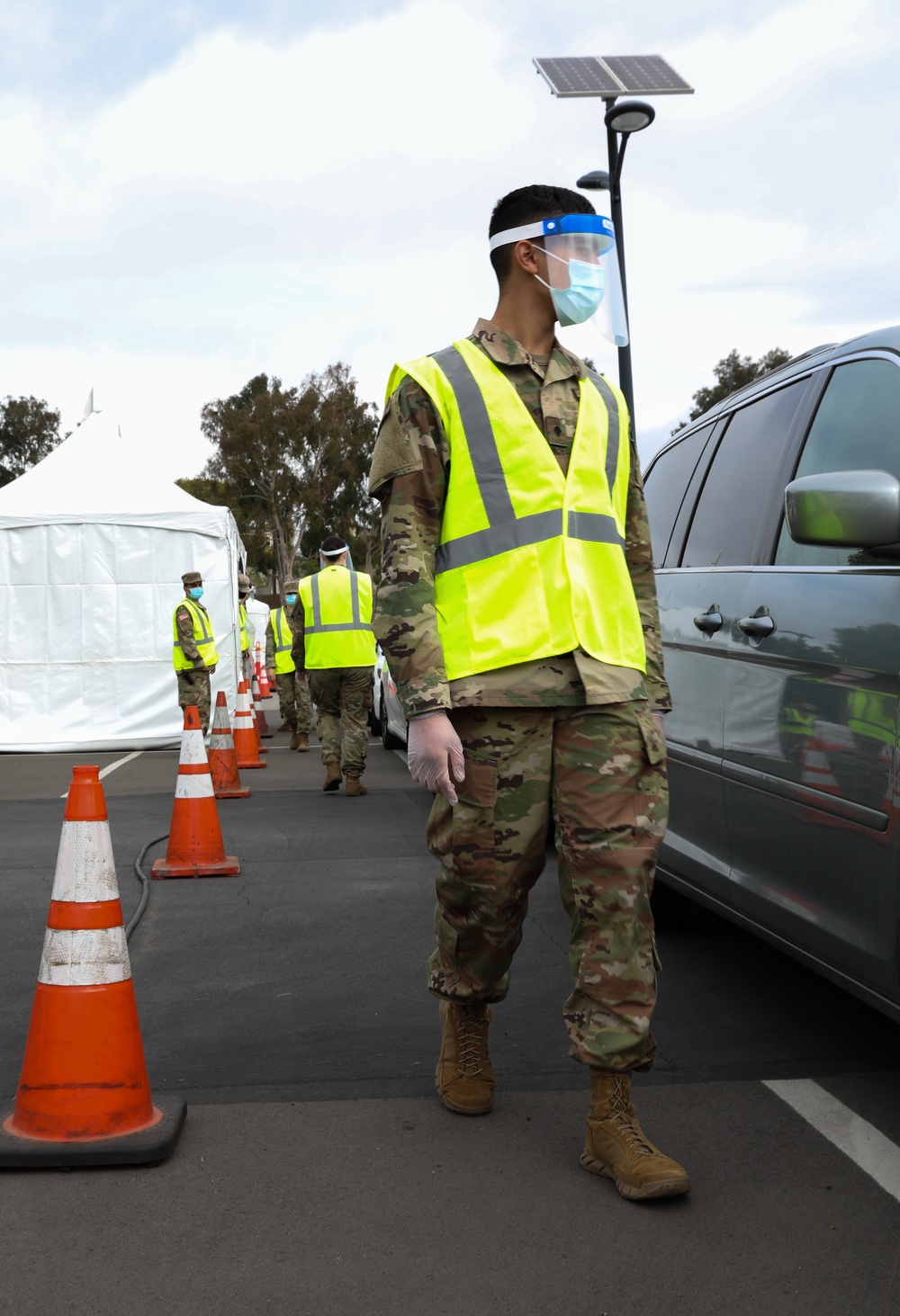 Joint Federal and State agencies operate vaccination Site at Cal State LA