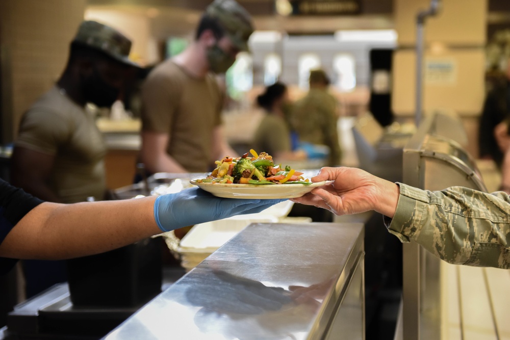 Olympic Dining Facility serves Mongolian barbecue