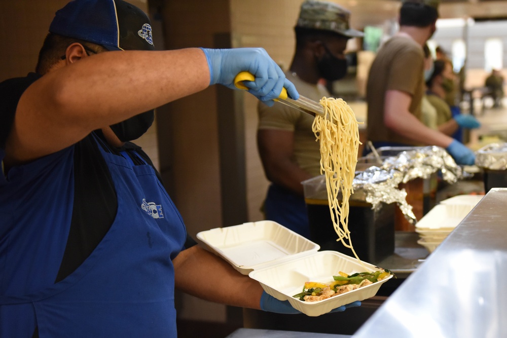 Olympic Dining Facility serves Mongolian barbecue