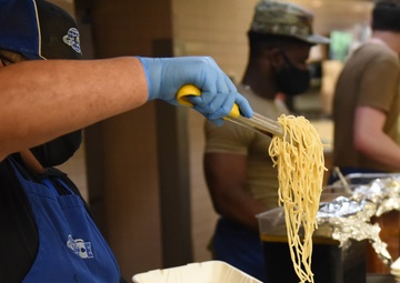 Olympic Dining Facility serves Mongolian barbecue