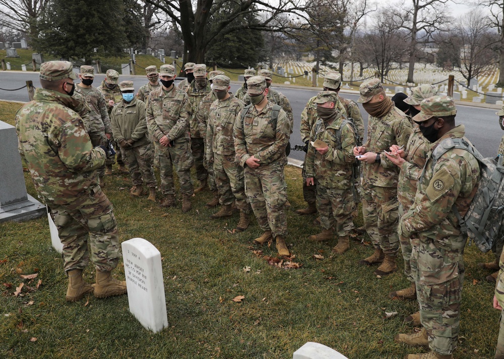 A tour of the honored past: New York National Guard Soldiers pay tribute to state heroes during Arlington National Cemetery visit