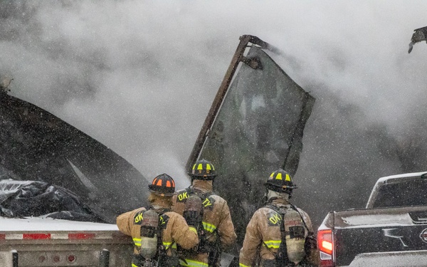 Oklahoma National Guard partnered with OHP to assist motorists in winter weather