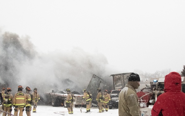 Oklahoma National Guard partnered with OHP to assist motorists in winter weather