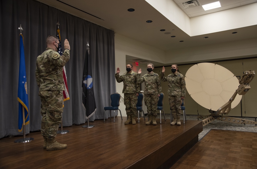 366th CS Airmen get transferred to Space Force Guardians