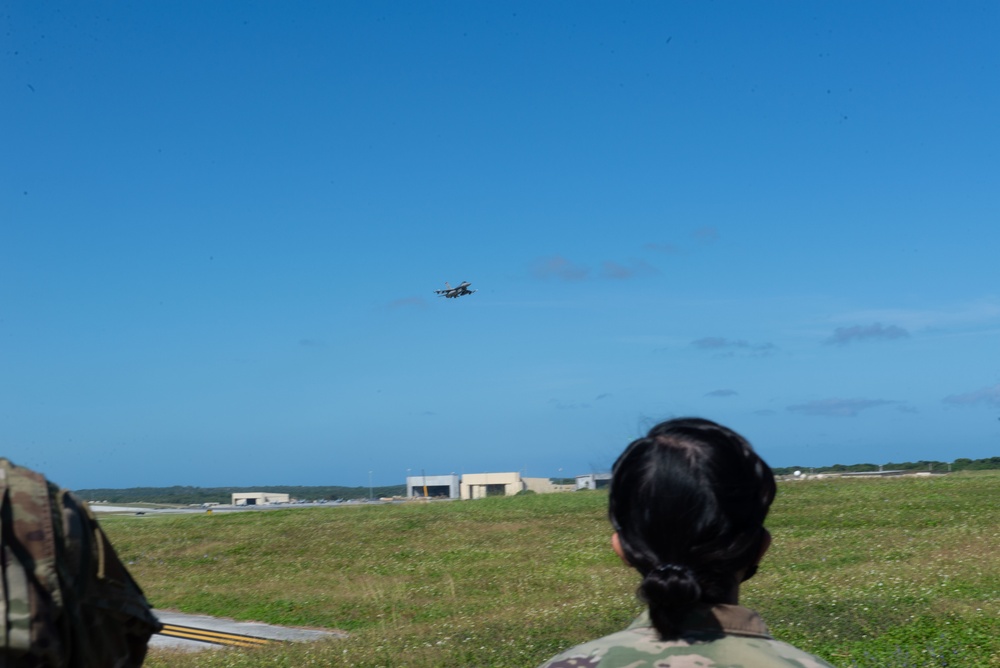 36th CRG Flightline Observation of COPE NORTH 21 take off