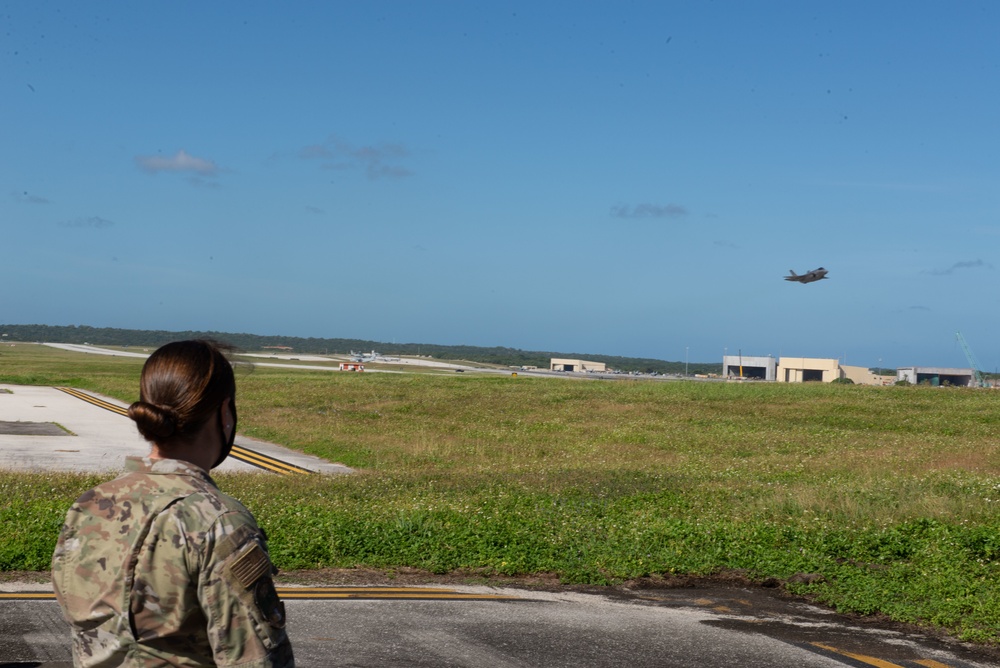 36th CRG Flightline Observation of COPE NORTH 21 take off