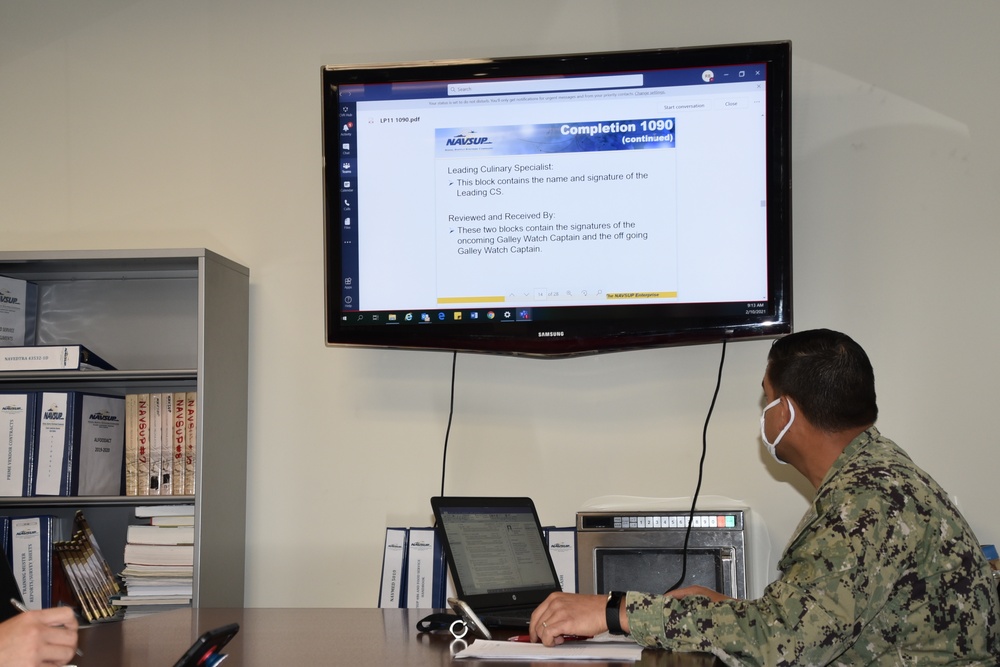 Navy Food Managers transition to virtual training visits