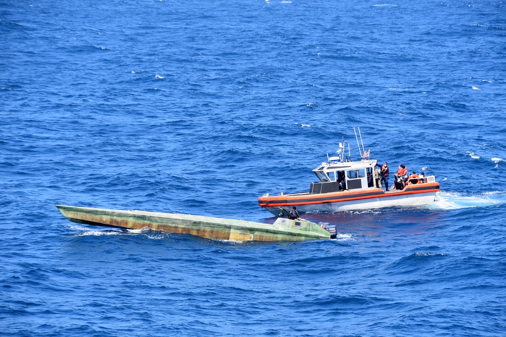 Alameda Coast Guard cutter crews interdict three suspected smuggling vessels in Eastern Pacific; $156M worth of cocaine seized