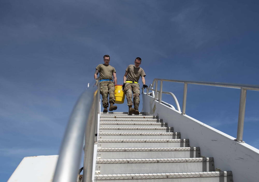 The 734th Air Mobility Squadron hosts a Port Dawg Rodeo