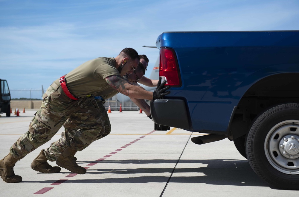 The 734th Air Mobility Squadron hosts a Port Dawg Rodeo