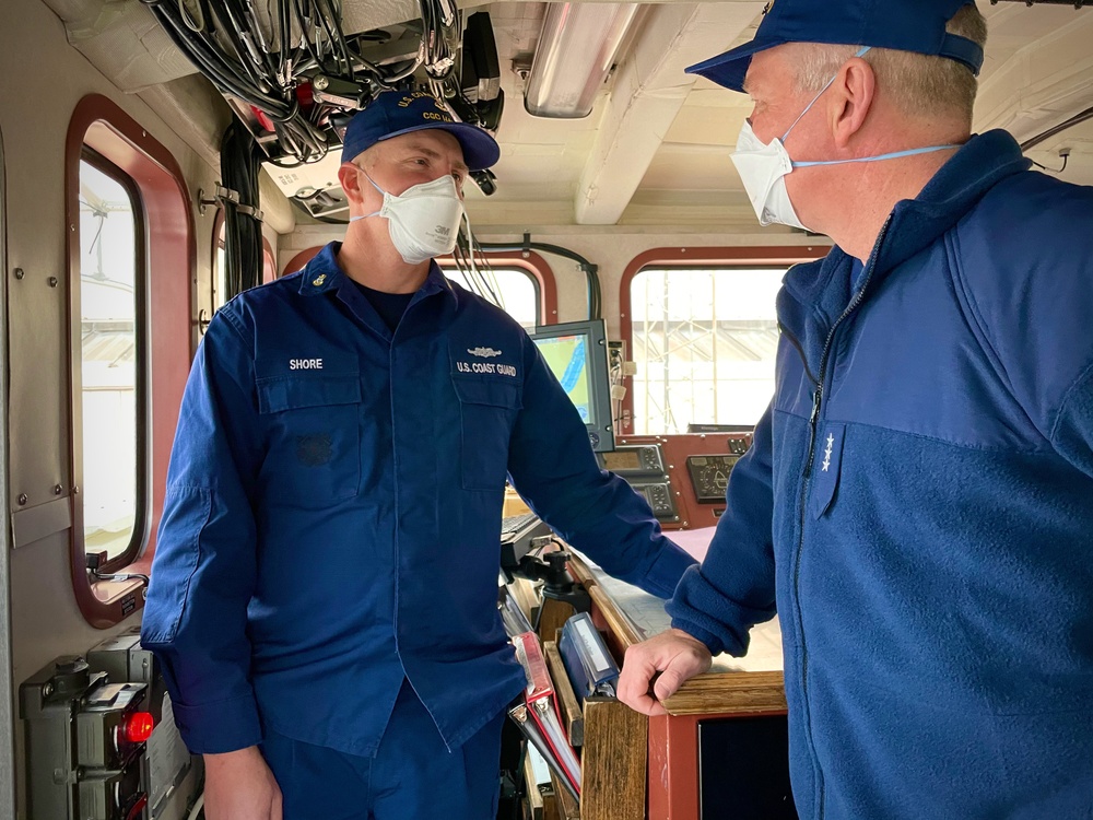 U.S. Coast Guard Atlantic Area visits USCGC Hawk (WPB 87355) in Washington D.C.