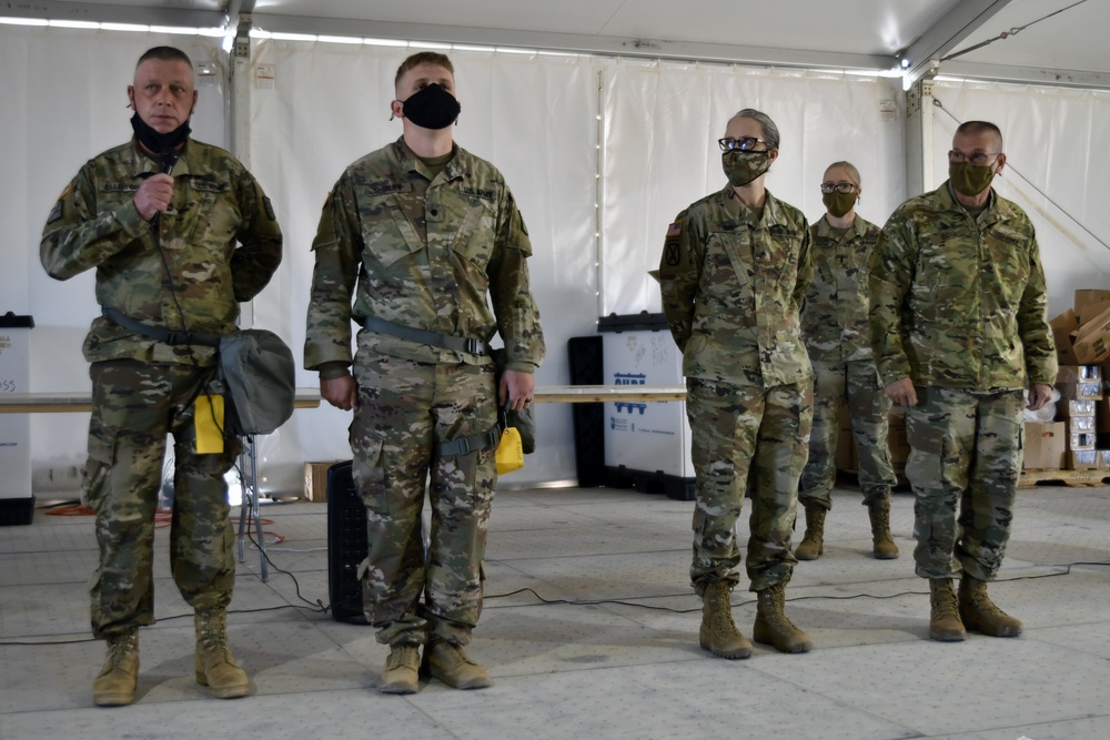 Brig. Gen. Link visits 806th Engineer Company (Route Clearance)