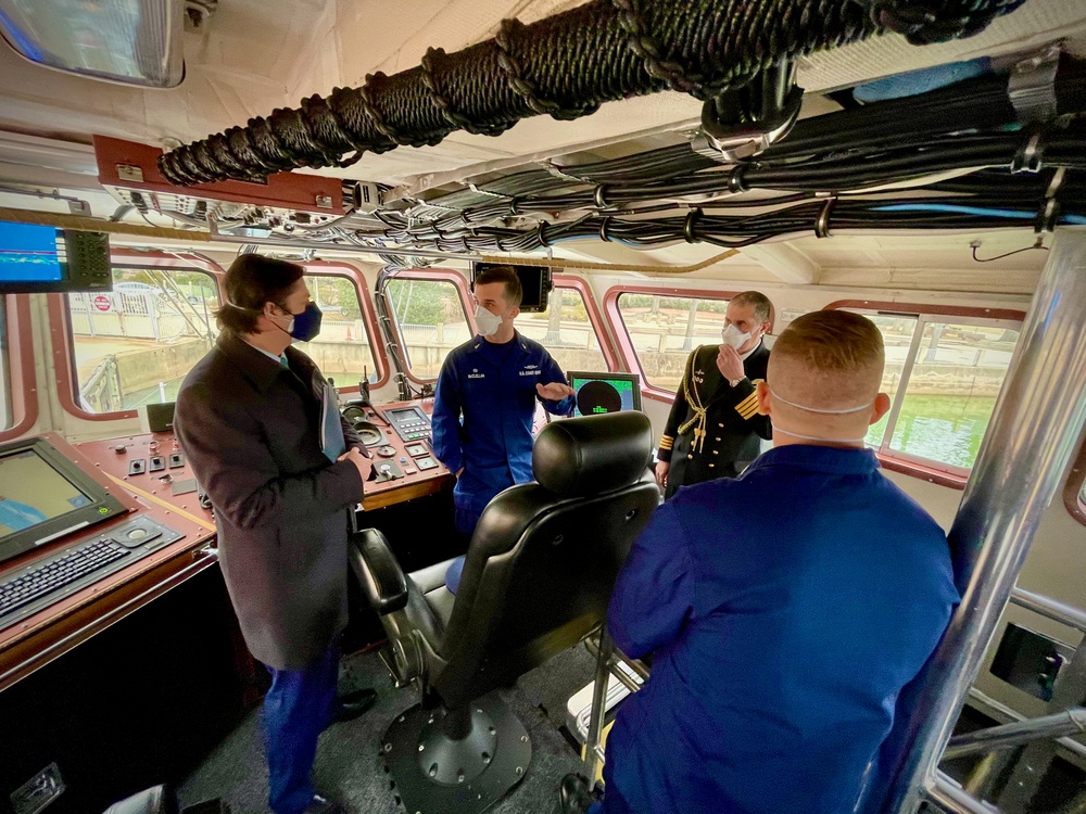 U.S. Coast Guard Atlantic Area hosts Uruguay aboard USCGC Hawk (WPB 87355) in Washington D.C.