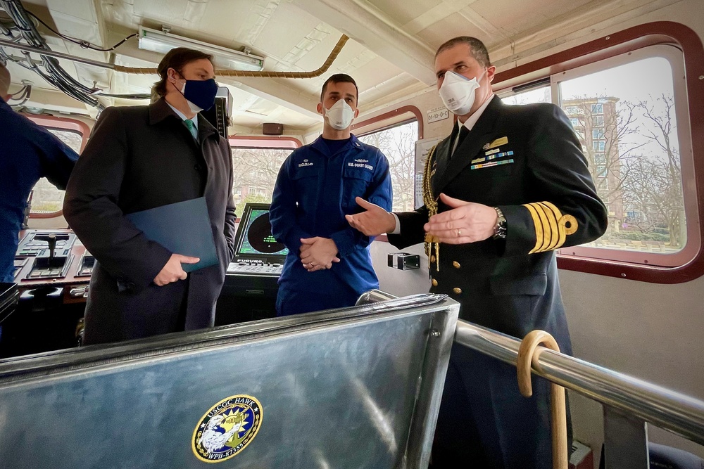 U.S. Coast Guard Atlantic Area hosts Uruguay aboard USCGC Hawk (WPB 87355) in Washington D.C.