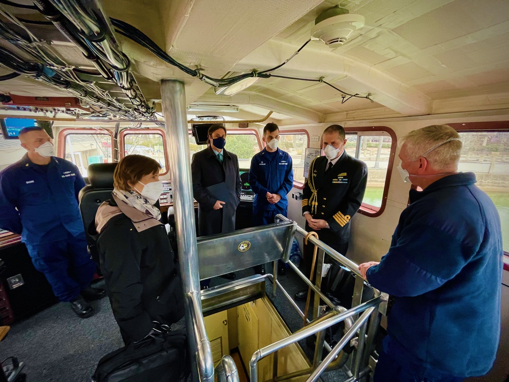 U.S. Coast Guard Atlantic Area hosts Uruguay aboard USCGC Hawk (WPB 87355) in Washington D.C.