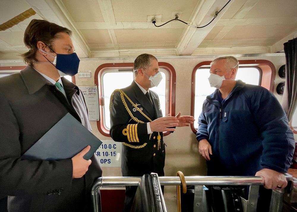 U.S. Coast Guard Atlantic Area hosts Uruguay aboard USCGC Hawk (WPB 87355) in Washington D.C.