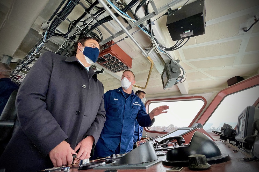 U.S. Coast Guard Atlantic Area hosts Uruguay aboard USCGC Hawk (WPB 87355) in Washington D.C.