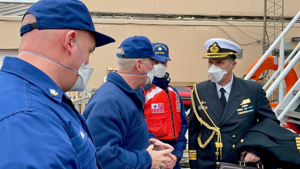 U.S. Coast Guard Atlantic Area hosts Uruguay aboard USCGC Hawk (WPB 87355) in Washington D.C.