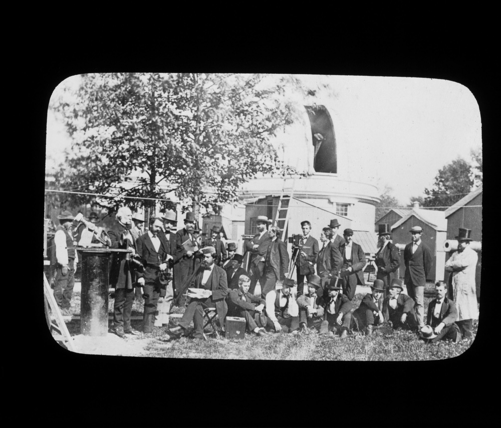 Lantern Slide 65: The 1874 Transit of Venus party at the Old Observatory.