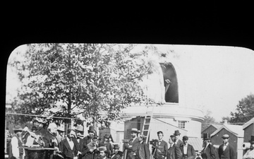 Lantern Slide 65: The 1874 Transit of Venus party at the Old Observatory.