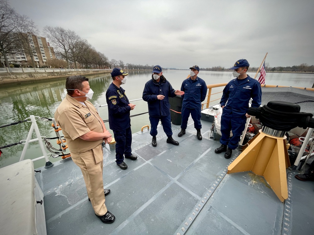 U.S. Coast Guard hosts Colombia aboard USCGC Hawk (WPB 87355) in Washington D.C.