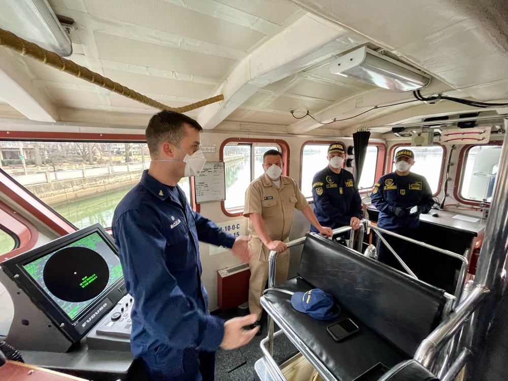 U.S. Coast Guard hosts Colombia aboard USCGC Hawk (WPB 87355) in Washington D.C.