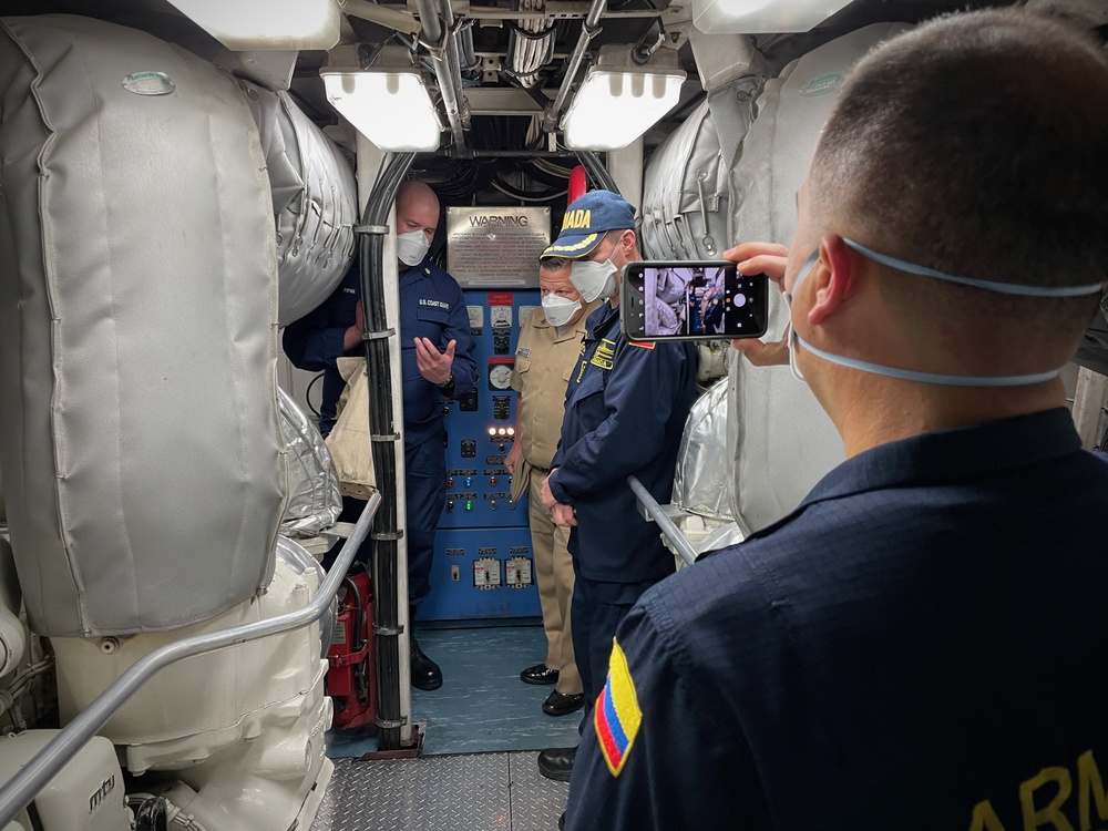 U.S. Coast Guard hosts Colombia aboard USCGC Hawk (WPB 87355) in Washington D.C.