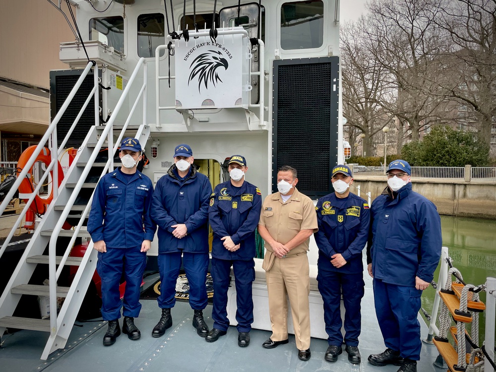 U.S. Coast Guard hosts Colombia aboard USCGC Hawk (WPB 87355) in Washington D.C.