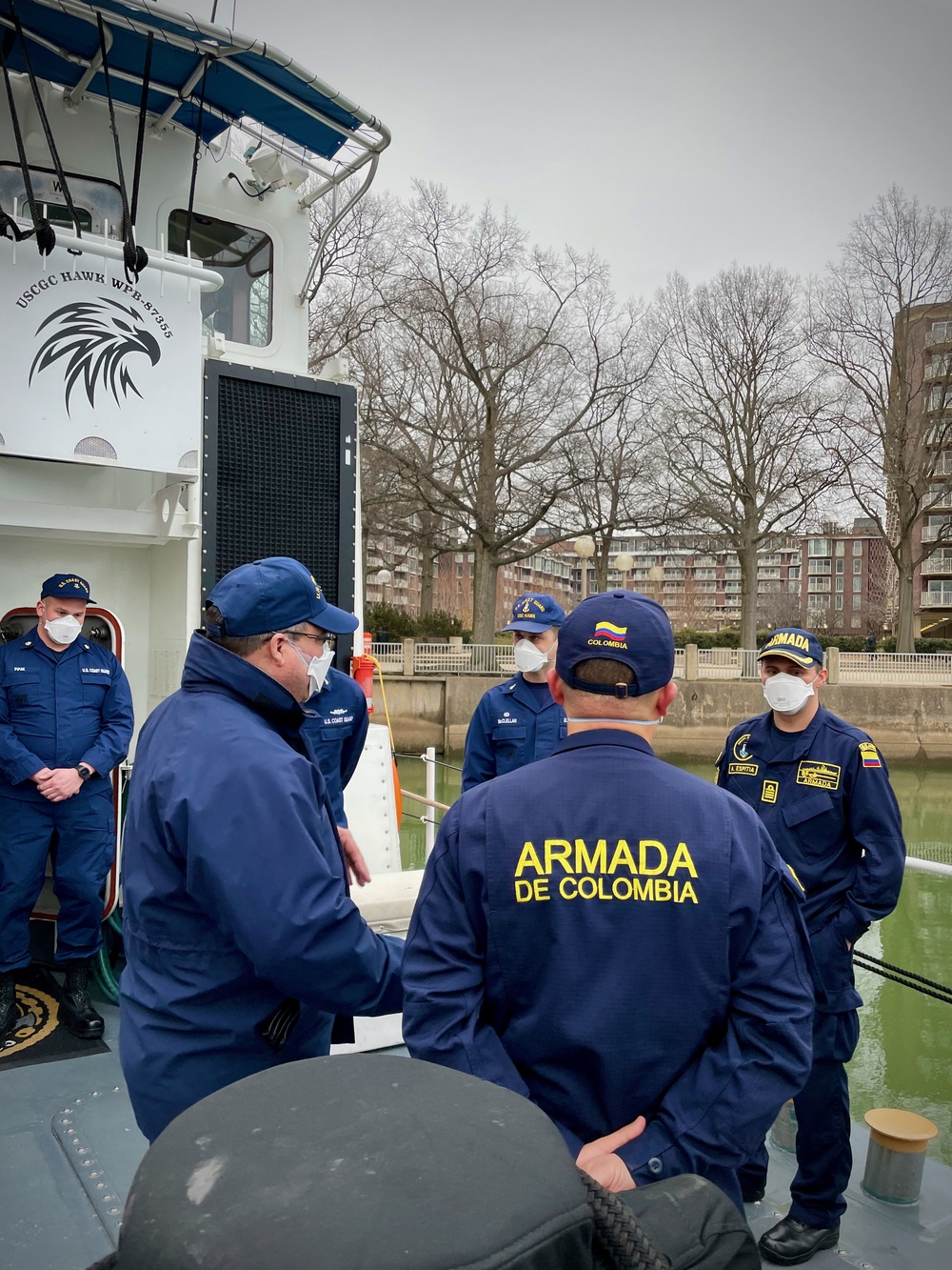 U.S. Coast Guard hosts Colombia aboard USCGC Hawk (WPB 87355) in Washington D.C.