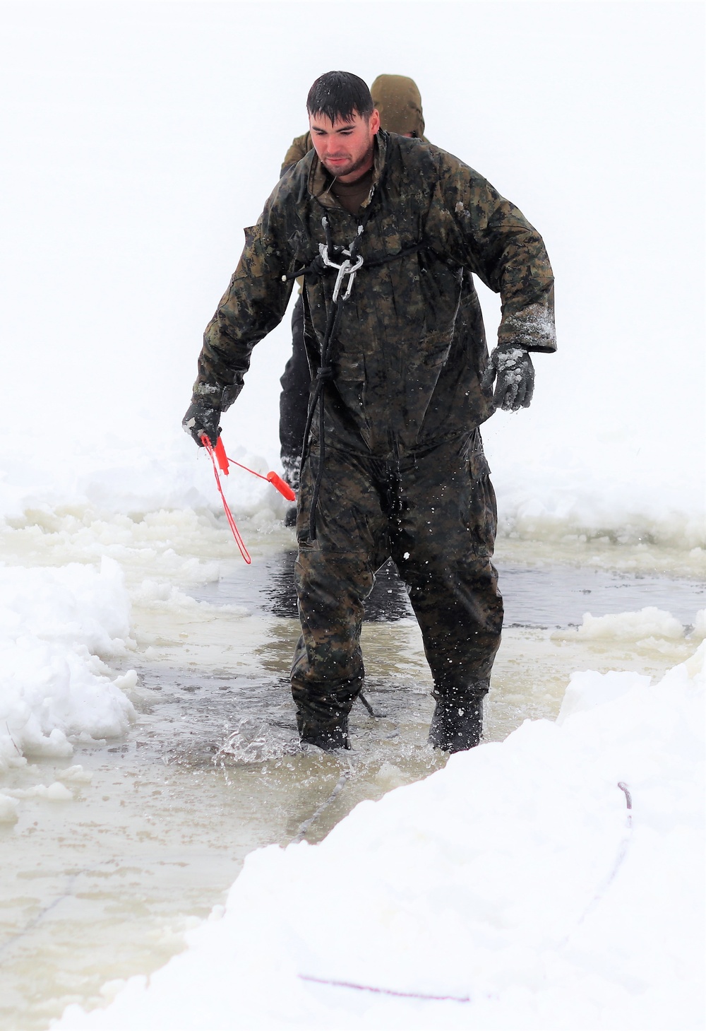 Fort McCoy CWOC class 21-03 students jump in for cold-water immersion training