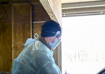 Guard Helps at Allegany County Testing Site