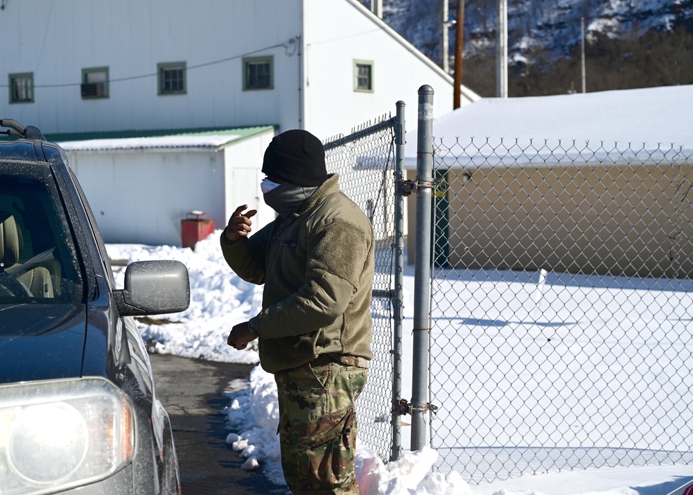 Guard Helps at Allegany County Testing Site