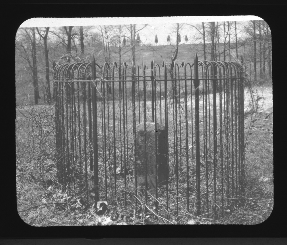 Lantern Slide 3: The 16th Street Boundary Stone.