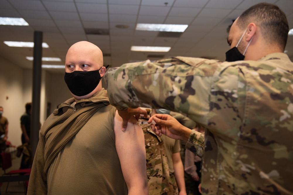 Members of Whiteman AFB volunteer for COVID-19 vaccine