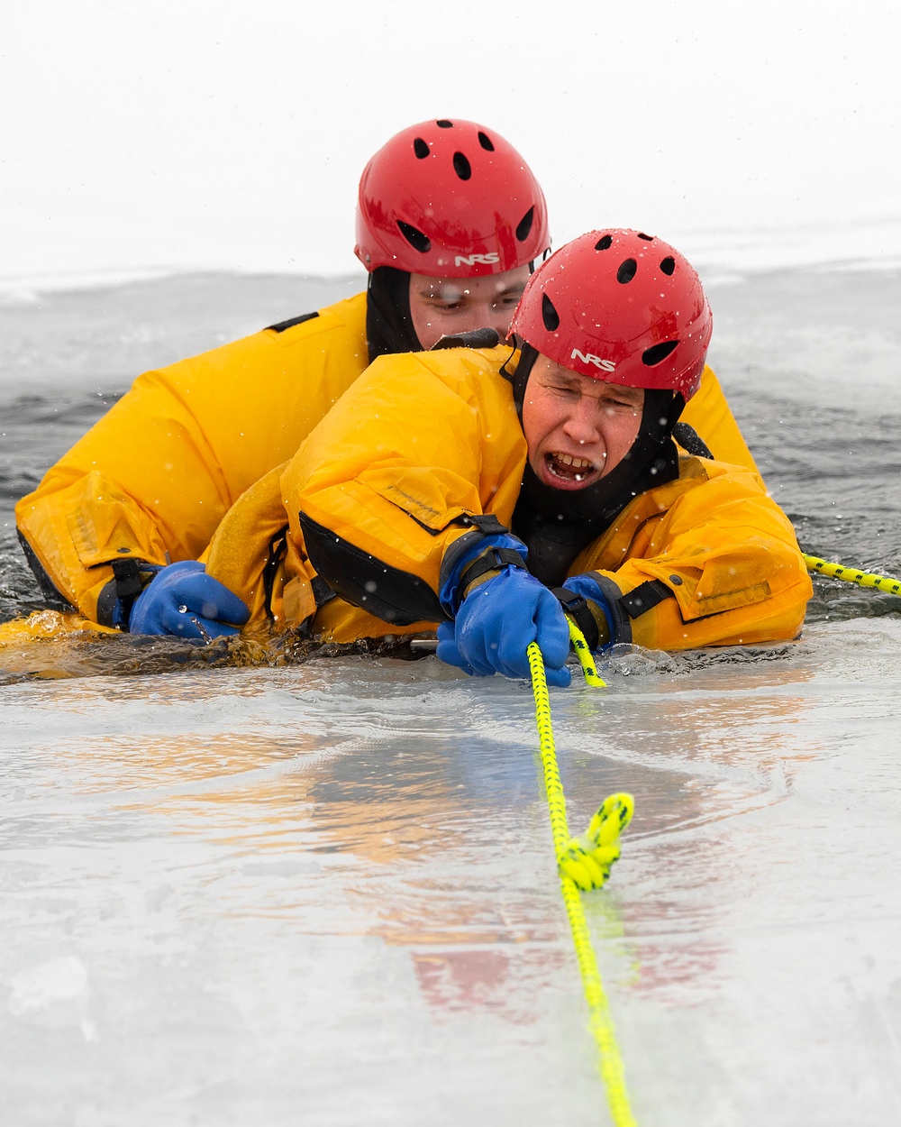 Wright-Patt fire department breaks the ice on rescue operations